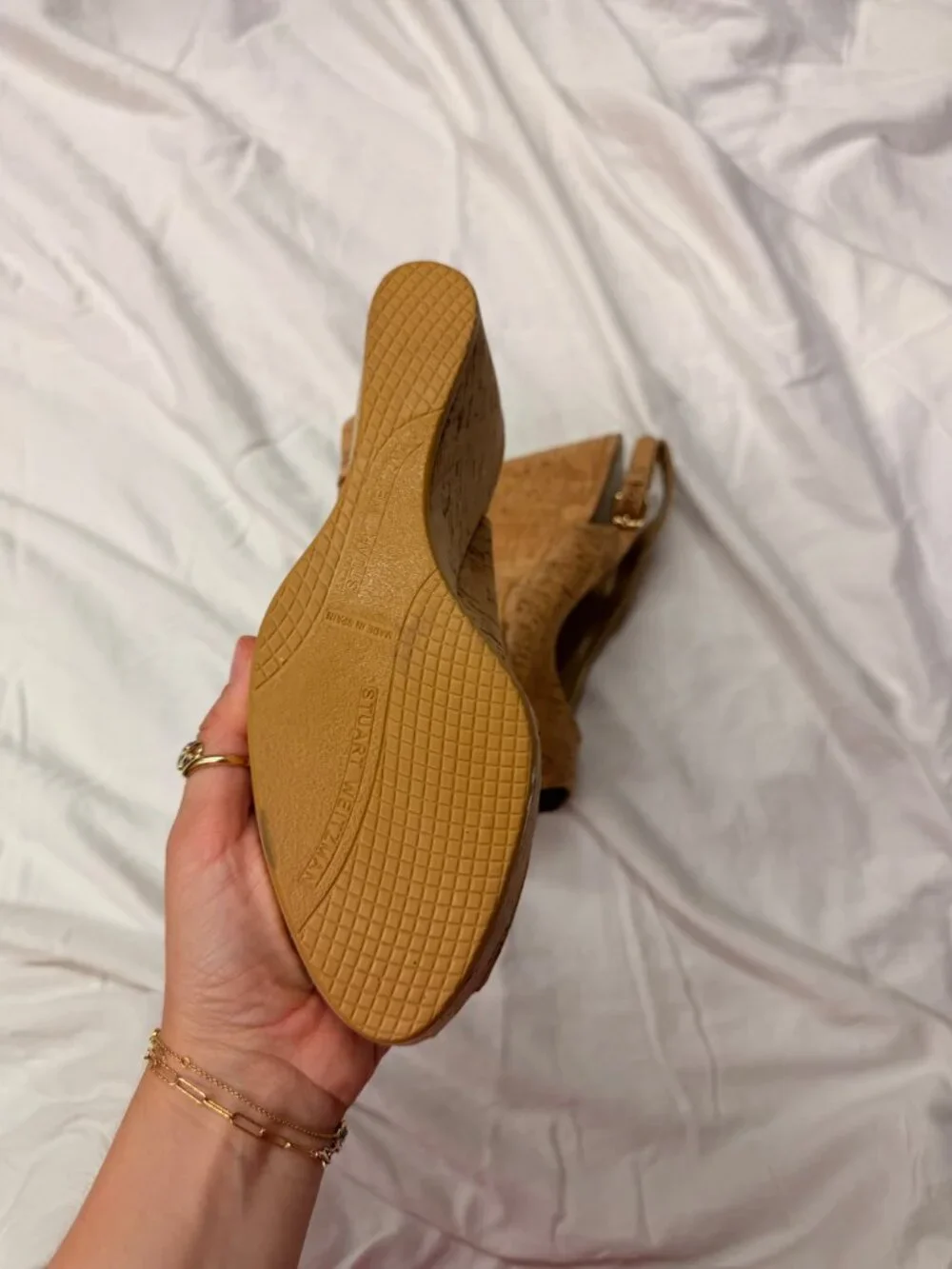 Stuart Weitzman Jean wedges Cork 9.5 - Picture 8 of 10